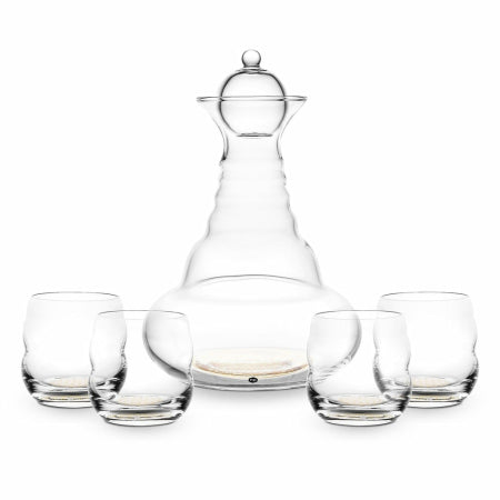 Nature en #039s Design - Alladin Karaf GOUD - 1,3 liter + 4 Mythos glazen